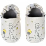 Chaussons en coton et cuir le petit prince et le renard (6 - 12 mois)