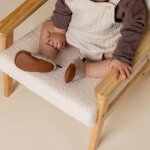 Chaussons les petits velours noisettes (pointures 24 - 26)