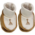 Chaussons en velours camel sophie la girafe (0 - 1 mois)