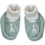 Chaussons en velours olive sophie la girafe (0 - 1 mois)