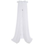 Ciel de lit calm blanc (150 cm)