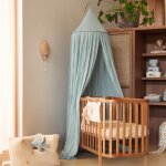 Ciel de lit vintage sea green (245 cm)