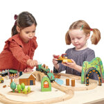 Circuit train en bois pins sauvages (30 pi�ces)