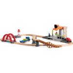 Circuit de train de cargaison avec port maritime
