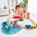 Circuit de train cargo et grue