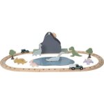 Circuit voiture en bois dino