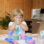 Coffret aki peinture aux doigts naturelle et vegan (assort. 4 pots)