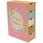 Coffret bote  trsors et journal de naissance happy
