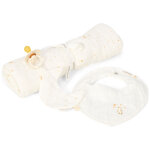 Coffret cadeau attache - sucette, bavoir bandana et lange xl moon & stars