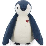 Coffret peluche manchot bleu et lange d'emmaillotage