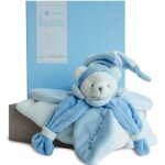 Coffret doudou ptale j'aime mon doudou ours bleu (24 cm)