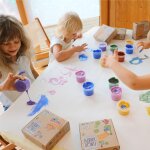 Coffret luka peinture aux doigts naturelle et vegan (assort. 4 pots)