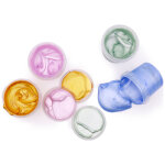 Coffret mika peinture aux doigts naturelle et vegan cristal (assort. 4 pots)
