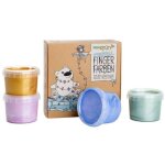 Coffret mika peinture aux doigts naturelle et vegan cristal (assort. 4 pots)