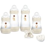 Coffret naissance sable (4 biberons + 1 sucette + 1 bo�te doseuse)