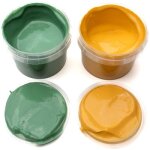 Coffret nori 2 pots vert + jaune peinture aux doigts naturelle et vegan Coffret nori 2 pots vert + jaune peinture aux doigts naturelle et vegan