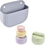 Coffret panier galet + jouets de bain silicone Coffret panier galet + jouets de bain silicone
