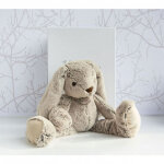 Coffret peluche lapin copains calins beige (50 cm)