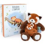 Coffret peluche panda roux et son bébé (25 cm) Coffret peluche panda roux et son bébé (25 cm)