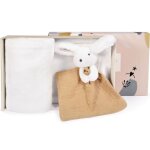 Coffret plaid et doudou lapin happy wild