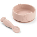 Coffret premier repas ventouse sheepy rose