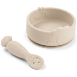 Coffret premier repas ventouse sheepy sable