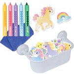 Coffret rangement et contes de licornes pour le bain