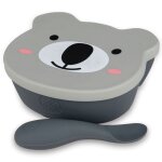 Set bol � ventouse et cuill�re en silicone koala