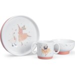 Set vaisselle porcelaine la petite �cole de danse