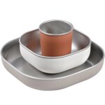 Coffret repas inox terracotta Coffret repas inox terracotta