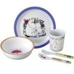 Coffret repas moomin bleu (5 pices)