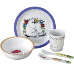 Coffret repas moomin bleu (5 pi�ces)