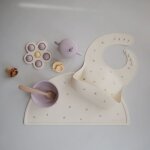 Coffret repas round soft lilac (4 pi�ces)