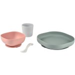 Coffret repas en silicone eucalyptus (4 pi�ces)