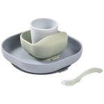 Coffret repas silicone galet (4 pi�ces)