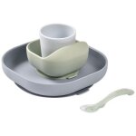 Coffret repas silicone galet (4 pièces) Coffret repas silicone galet (4 pièces)