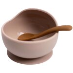Coffret repas en silicone sable - caramel (2 pi�ces)