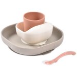 Coffret repas silicone terracotta et gazelle (4 pices)