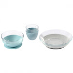 Coffret repas en verre x duralex jungle