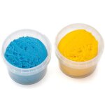 Coffret suri 2 pots bleu + jaune pte  modeler naturelle et vegan