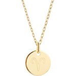 Collier chane mdaille blier personnalisable (plaqu or)
