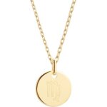 Collier chane mdaille vierge personnalisable (plaqu or)