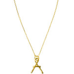 Collier cha�ne la petite majuscule goldfilled jaune (personnalisable)