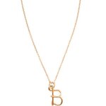Collier chaîne la petite majuscule goldfilled rose (personnalisable) Collier chaîne la petite majuscule goldfilled rose (personnalisable)