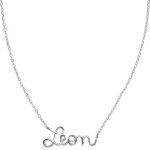 Collier chaîne prénom argent (personnalisable) Collier chaîne prénom argent (personnalisable)