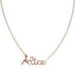 Collier chaîne prénom goldfilled rose (personnalisable) Collier chaîne prénom goldfilled rose (personnalisable)