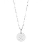 Collier enfant mini charm mdaille (argent 925)