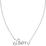 Collier cha�ne pr�nom argent (personnalisable)