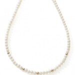 Collier de perles et boules or 42 cm (or jaune 375)