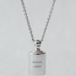 Collier personnalisable argent rhodi